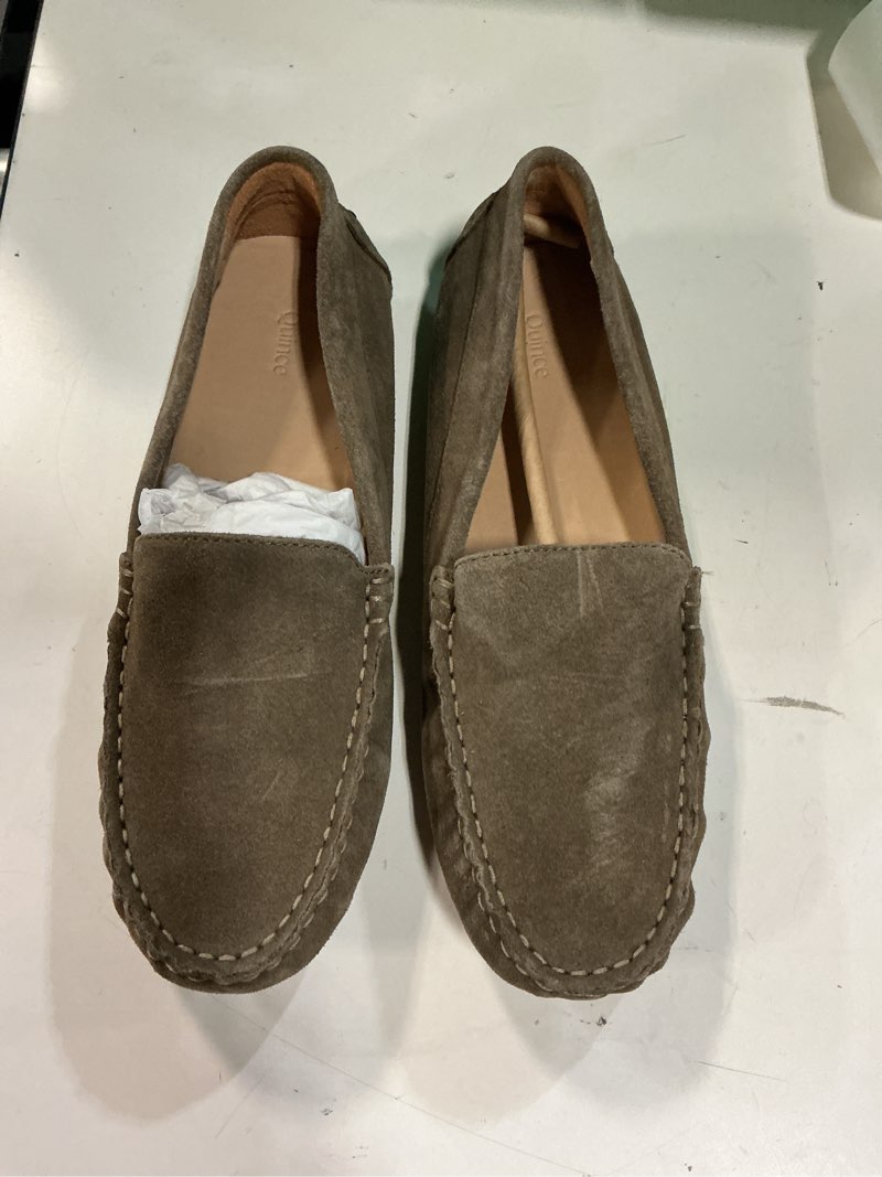 Condition photo showing Good Condition for 100% suede driver loafer size 9