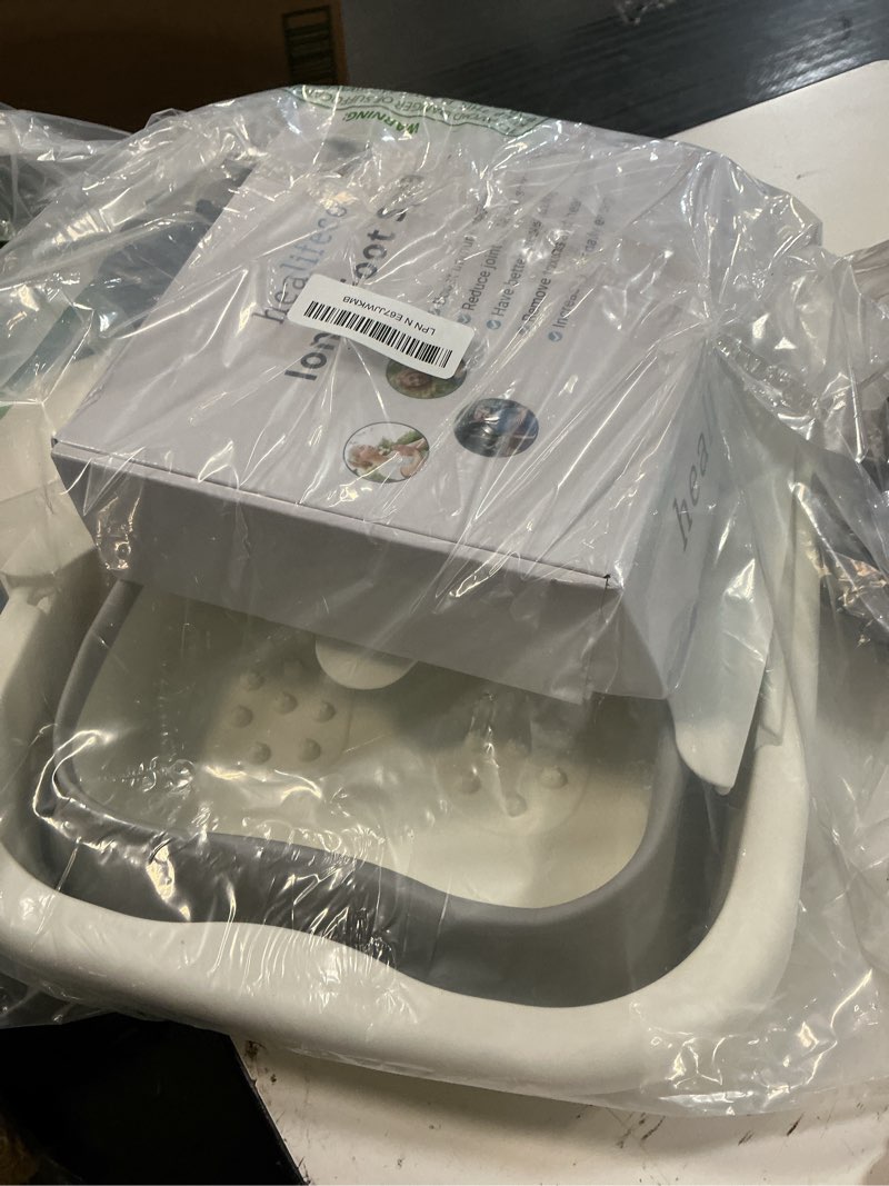 Condition photo showing Good Condition for ionic foot spa by healifeco – ion foot bath detox machine - for toxins & heavy metals – activates 2,000 foot detox nodes – easy 30-min home detox – 90,000+ happy users trust it - with basin