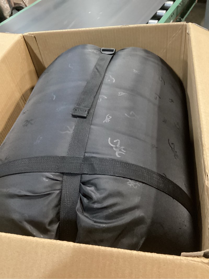 Condition photo showing Good Condition for Browning Camping Denali -30° Mummy Sleeping Bag, Charcoal/Gray