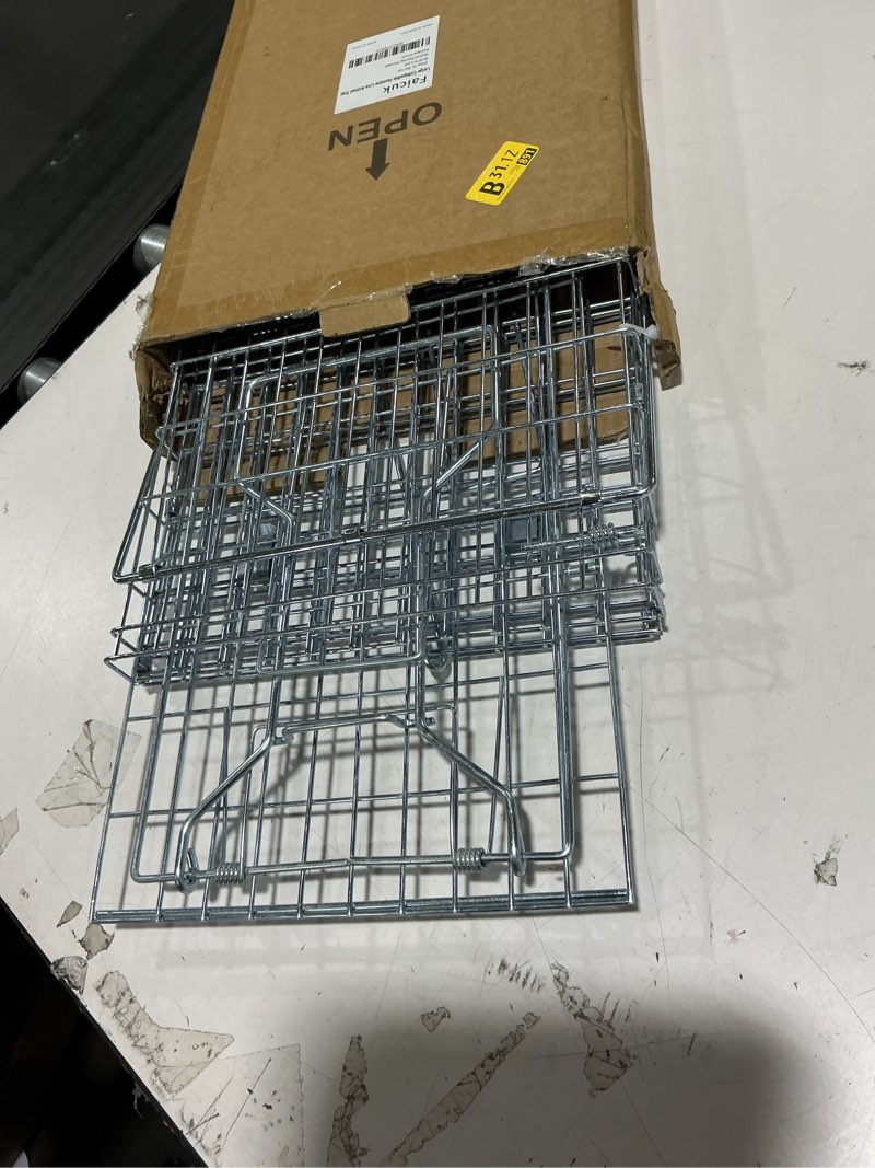 Condition photo showing Good Condition for faicuk large collapsible humane live animal cage trap for raccoon, opossum, stray cat, rabbit, groundhog and armadillo 32 x 11 x 13 inch 32" x 11" x 13"