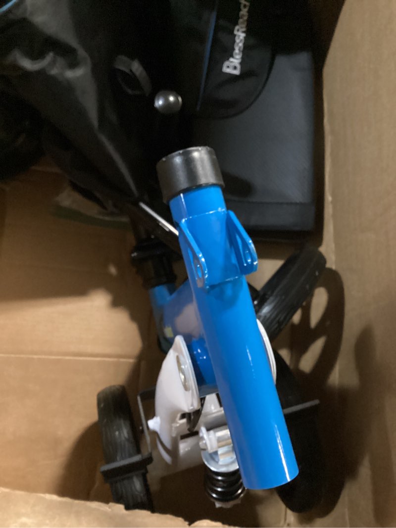 Condition photo showing Good Condition for Steerable Knee Walker Deluxe Medical Scooter for Foot Injuries Adult Compact Crutches (WB-2105 Blue)…