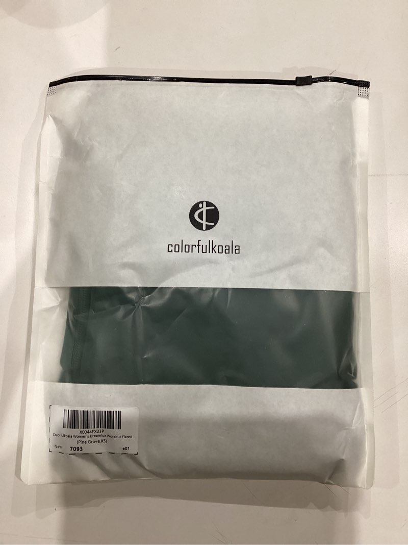 Condition photo showing As Is for Colorfulkoala Women's Dreamlux Workout Flare Leggings High Waisted Wide Leg Bootcut Yoga Pants 29.5" / 31.5" Inseam 31.5" Height: 5'6" - 5'9" X-Small Pine Grove