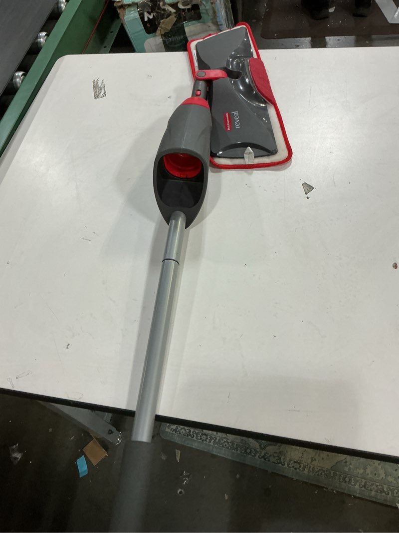 Condition photo showing New/Like New for Rubbermaid Reveal Spray Mop Floor Cleaning Kit, 3 Reusable Microfiber Wet Pads, 1 Refillable Bottle, Cordless, Multi-Surface Mopping for All Home/Bathroom/Office Floors Collapsible Design