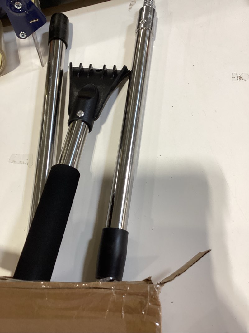 Condition photo showing Good Condition for extra large 16" non-scratch foam head, 52" long handle snow broom with foam grip, snow brush & ice scraper, winter car snow remover for car,truck, suv windshields, winter car accessories,orange snow brush & ice scraper for car orange snow brush