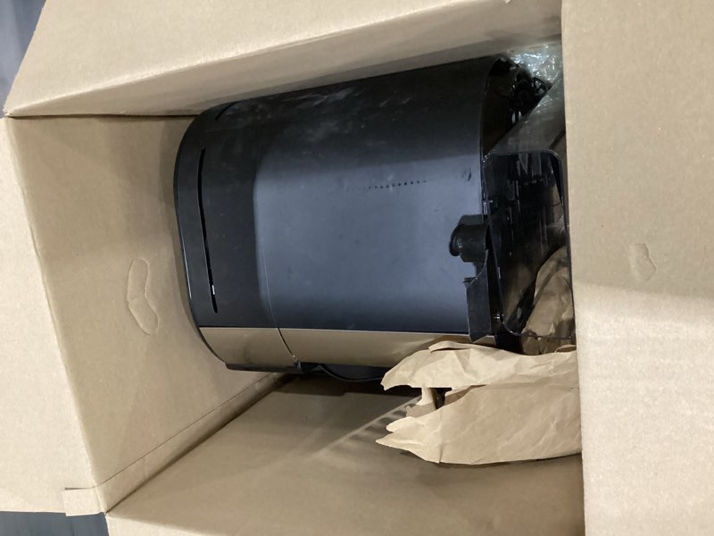 Condition photo showing As Is for De'Longhi True Brew Drip Coffee Maker, Built in Grinder, Single Serve, 8 oz to 24 oz, Hot or Iced Coffee, Stainless, CAM51025MB