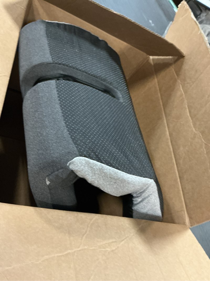 Condition photo showing As Is for Trucker seat Cushions for Long Sitting, semi Truck seat Cushion with Lumbar Support, Truck seat Cushion for Back Pain and Supporting The HIPS, Trucker Essentials (YTZD0001, Average Size) Gray-black