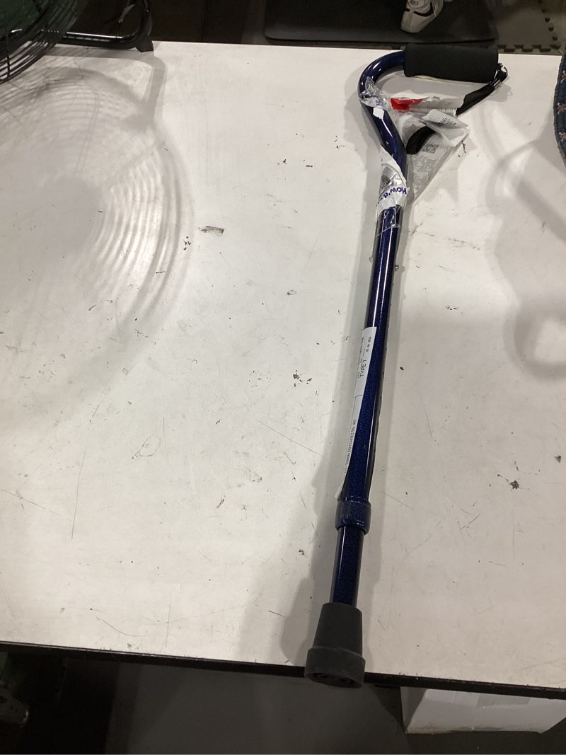 Condition photo showing Good Condition for vive offset walking cane with comfort-foam handle - for women, men, seniors - lightweight & adjustable single point walking stick with a non-slip tip for stability, balance, & support