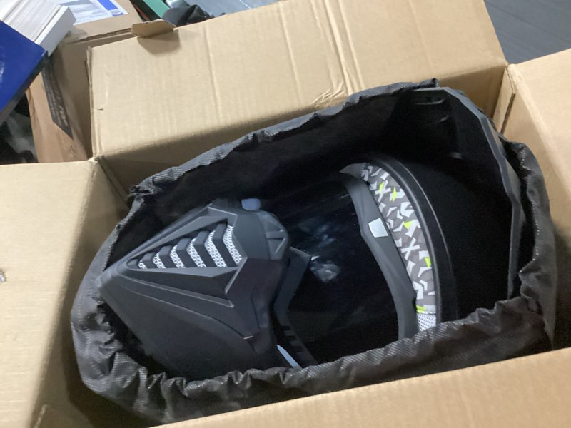 Condition photo showing New/Like New for youth dirt bike helmet kids full face motorcycle helmet for off-road atv street riding, dot approved kids motocross helmet with goggles & gloves large black