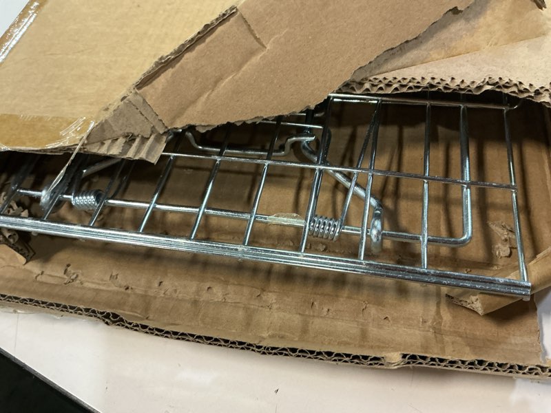 Condition photo showing Good Condition for Faicuk Large Collapsible Humane Live Animal Cage Trap for Raccoon, Opossum, Stray Cat, Rabbit, Groundhog and Armadillo 32 x 11 x 13 Inch 32" x 11" x 13"