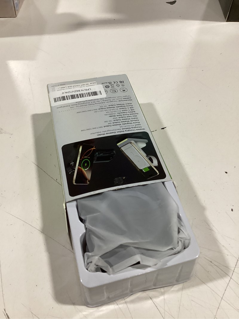 Condition photo showing Good Condition for foldable charging station for samsung,5 in 1 magnetic wireless charger 10000mah detachable portable power bank nightstand compatible for galaxy s25 edge/z fold/flip 7/s25/s24/s23,galaxy watch8,bud