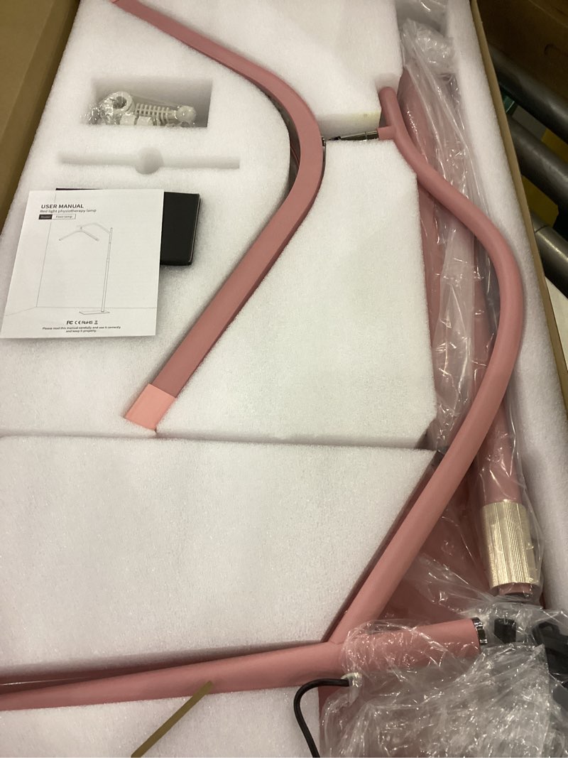 Condition photo showing Good Condition for LED Floor Lash Light Lamp, Infrared Red Light Therapy with Stand Adjustable Half Moon Lamp for Lashes and Estheticians,Tattoo,Nail, Beauty,Body Face(Pink)