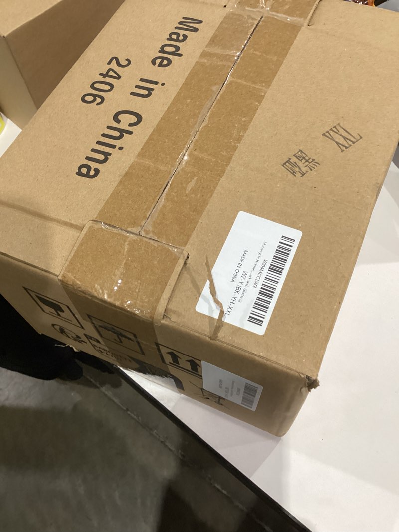 Condition photo showing New/Like New for Motorcycle Helmet,Summer Handmade Personality Vintage DOT Approved, German Style Half Helmet Motorcycle Cruiser Scooter Cool for Men and Women (XX-Large, Black with Glasses) XX-Large black with glasses