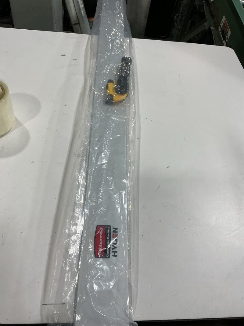 Condition photo showing New/Like New for Rubbermaid Commercial Products HYGEN Microfiber Quick-Connect Mop Frame, 59 inch, Silver, for Janitorial/Professional/Industrial Cleaners for Heavy-Duty Floor Cleaning/Mopping/Dusting