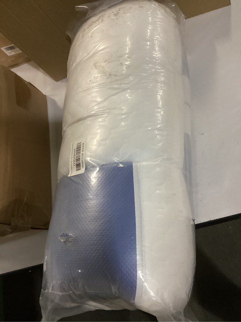 Condition photo showing New/Like New for Ergonomic Pillow,Neck Pillow Cervical Pillow for Neck Strain Relief, Neck Pillow for Sleeping,Cervical Contour Neck Support Pillows for Side Back Stomach Sleeper (White and Blue)