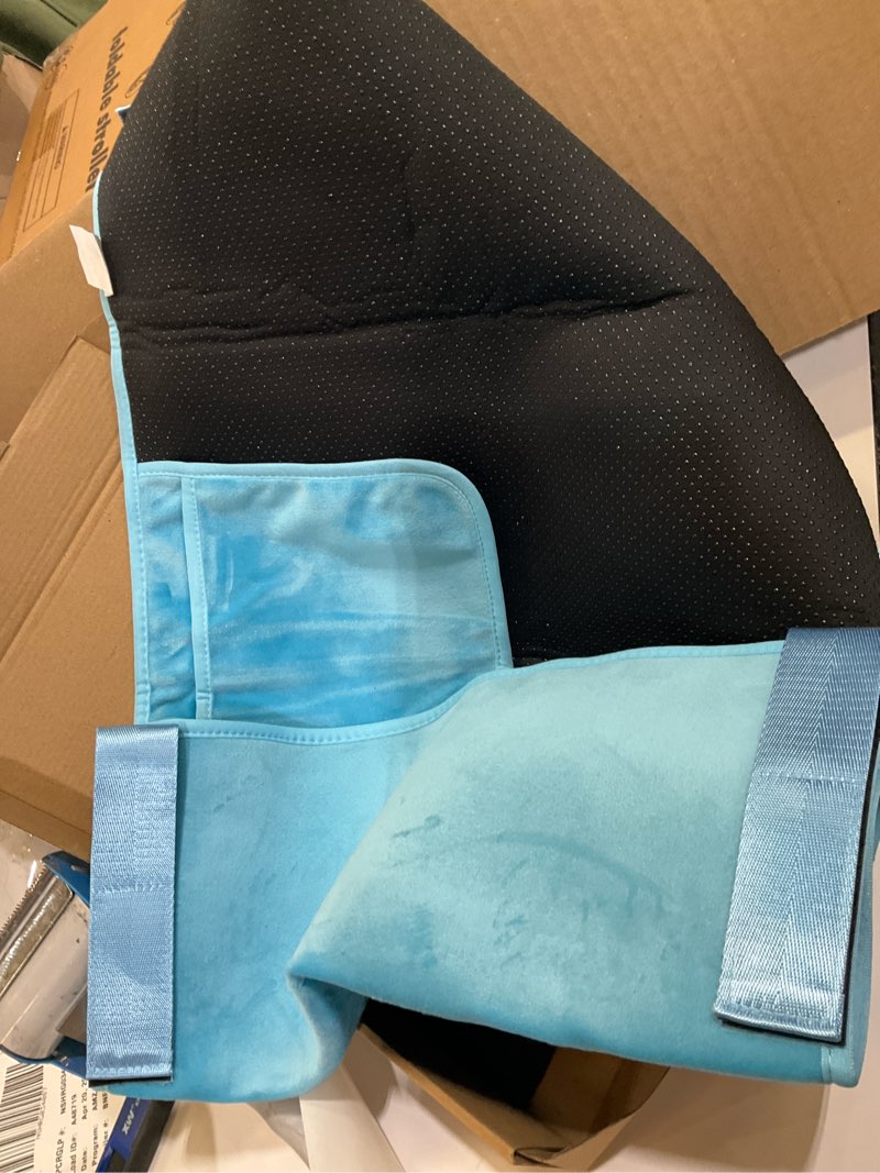 Condition photo showing Good Condition for toddler airplane bed, kids airplane seat extender travel bed, kids airplane travel essentials, airplane must have for toddlers, portable plane foot rest for flights blue