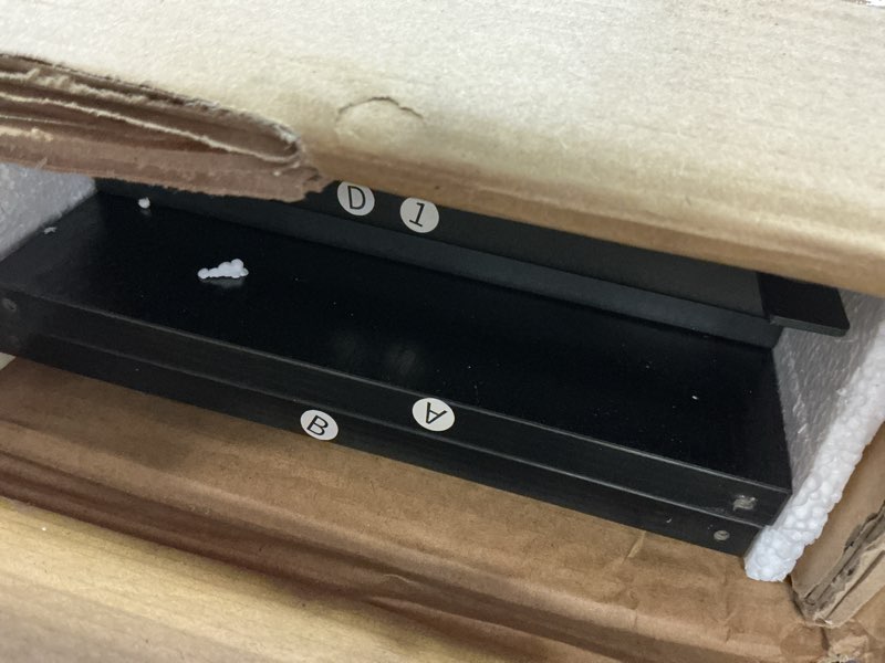 Condition photo showing Good Condition for Dokser Wine Rack Wall Mounted 2 Tier Shelf, Wall Wine Rack with Rustic Wood & Industrial Iron Frame, Wine Bottle Holder for Kitchen, Dining Room, Home Bar Decor (Black) Short Black