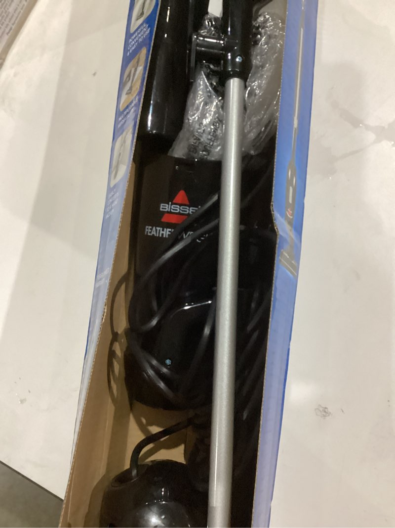 Condition photo showing As Is for bissell featherweight stick lightweight bagless vacuum with crevice tool, 2033m, black featherweight (black)