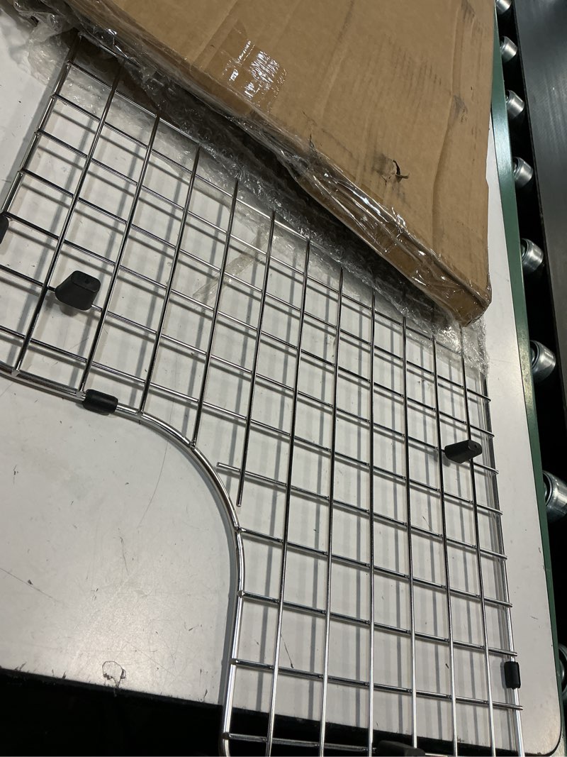 Condition photo showing Good Condition for sink rack protector compatible with kohler k 6488 and k 6489 accessories: stainless steel sink rack for bottom of kitchen sink