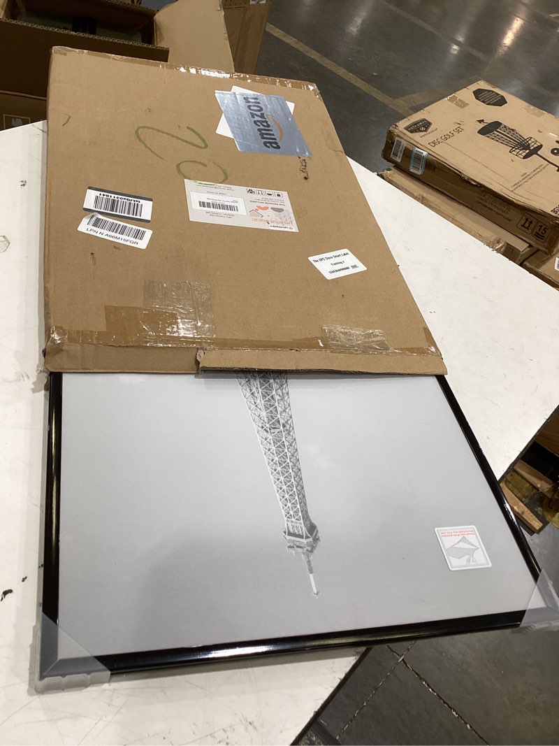 Condition photo showing Good Condition for upsimples 16x24 picture frame black 3 pack, scratch-proof poster frames 16 x 24 for photo gallery - slide-in strips, horizontal or vertical wall mounting black 16x24