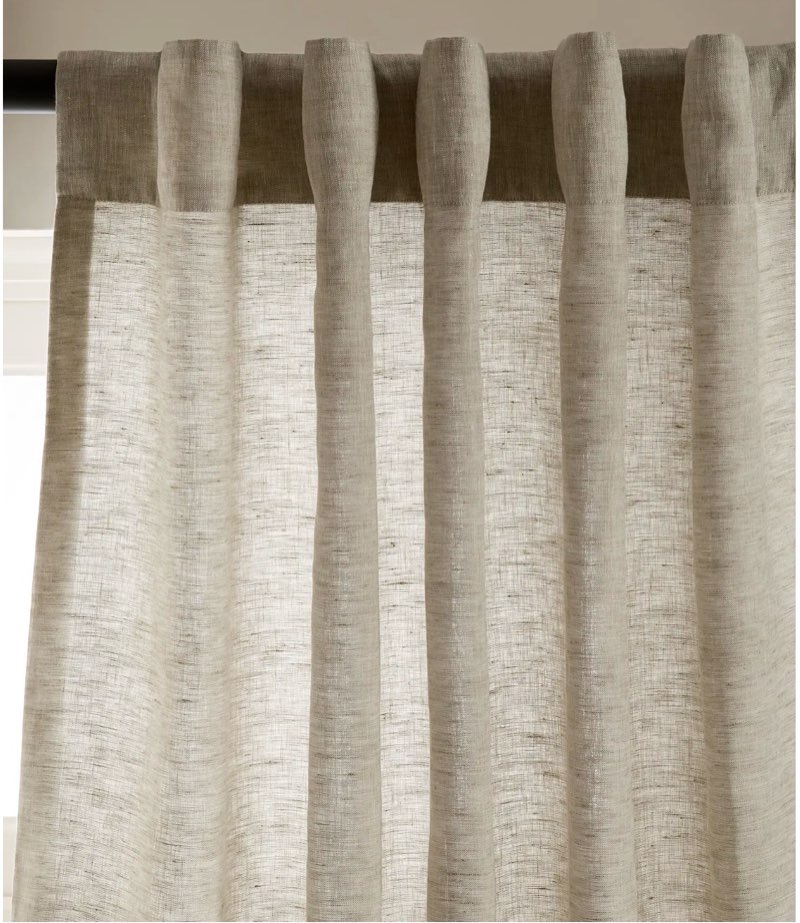 quince european linen curtain 48 in x 108 in sage
