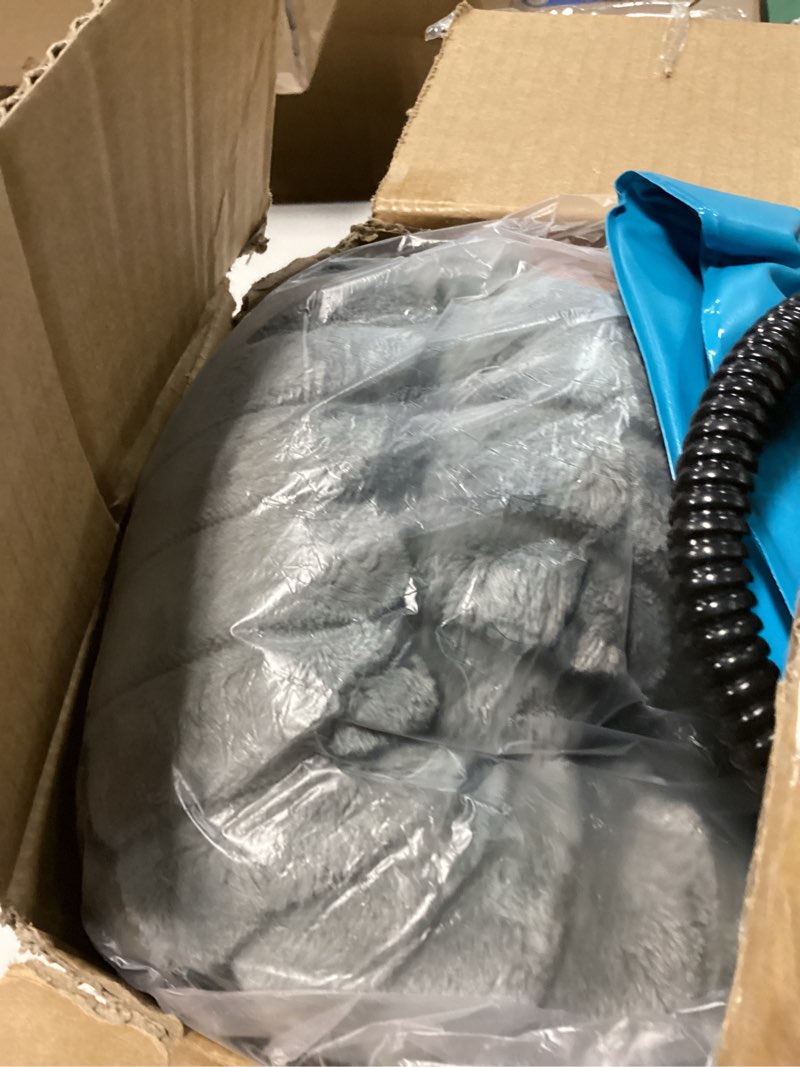 Condition photo showing Good Condition for heated cat bed indoor, 20" round donut deep sleep calming heated pet beds for cats and small dogs, comfort electric thermal cat warming bed with adjustable heating pad, washable and indoor use