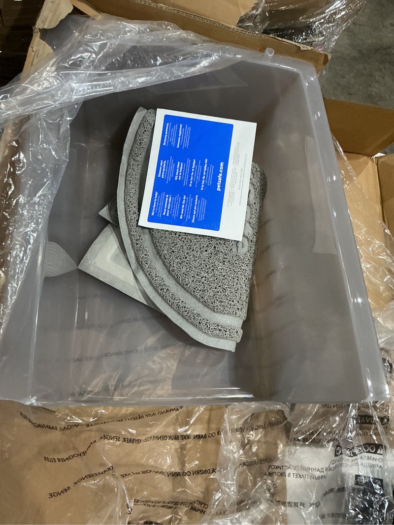 Condition photo showing As Is for petsafe scoopfree clumping litter box hood & accessory bundle - odor control box - self-cleaning litter box accessories - litter box privacy cover - easy to clean