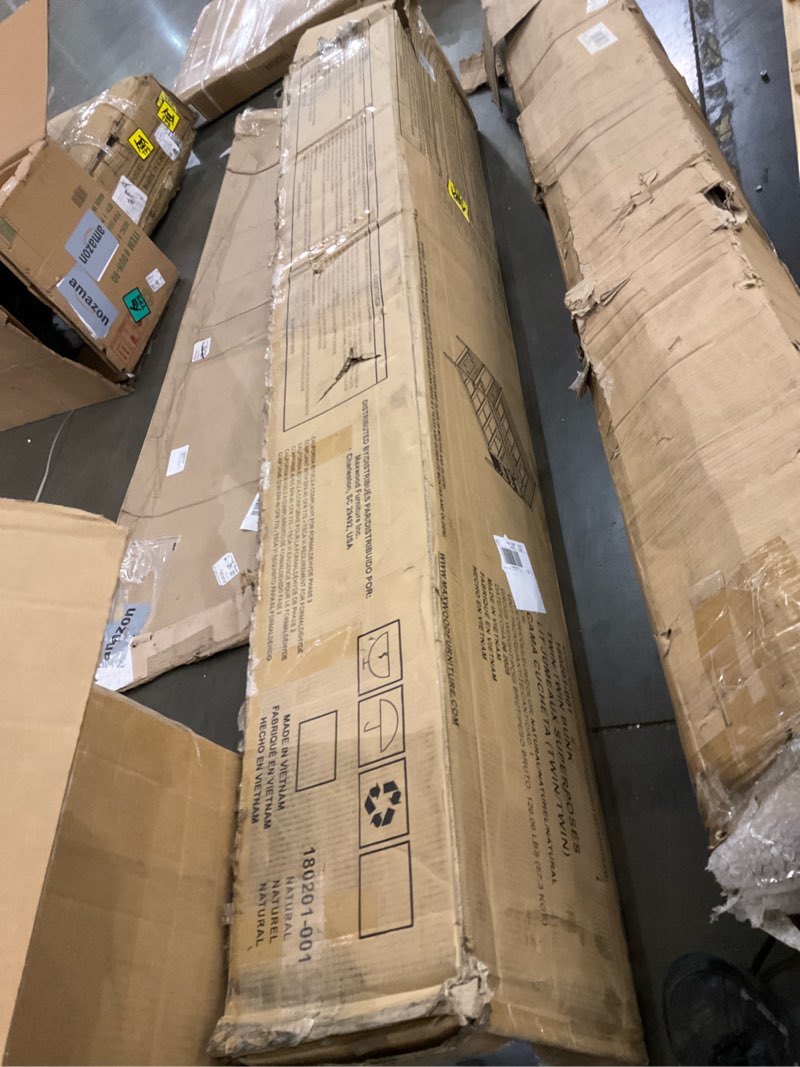 Twin wooden bunk bed frame 