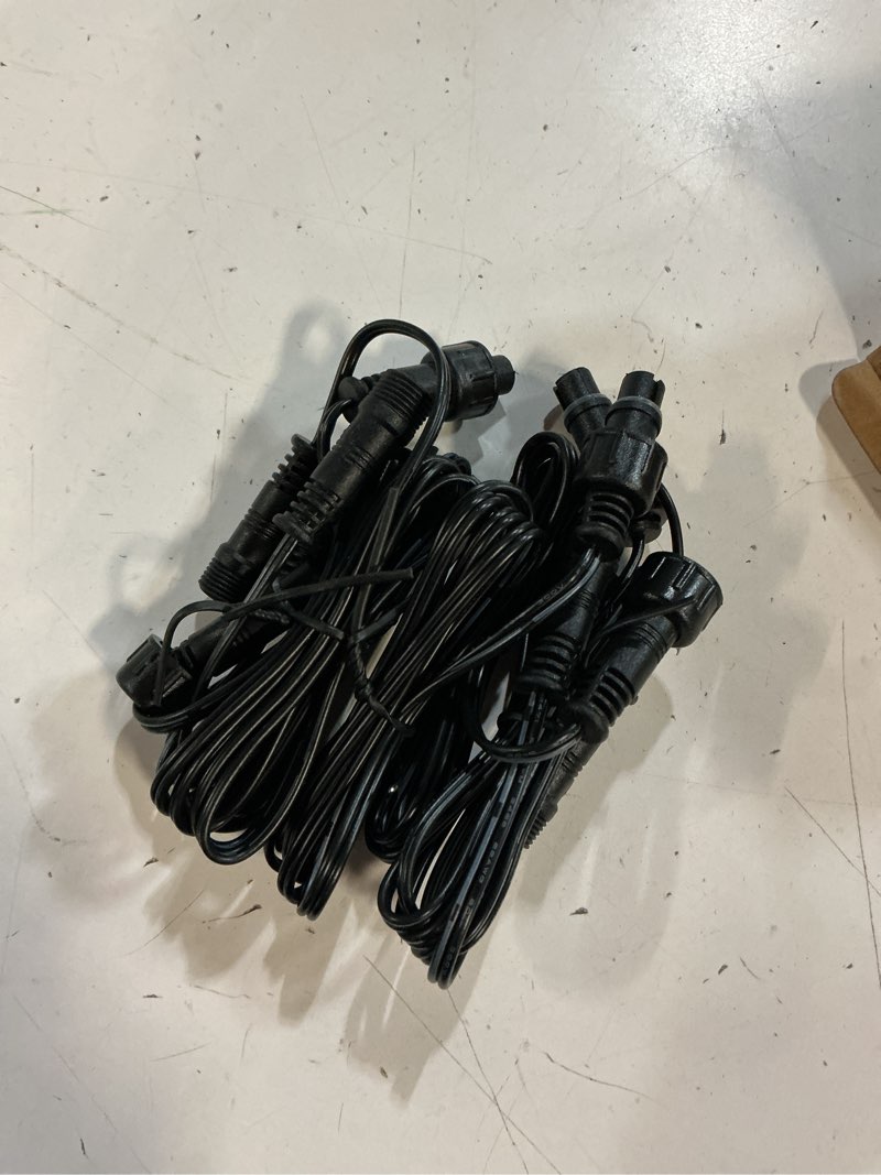 Condition photo showing New/Like New for 5 pcs 3.3ft deck light extension cable, 2 pin ip67 waterproof extension cord male female connector for outdoor