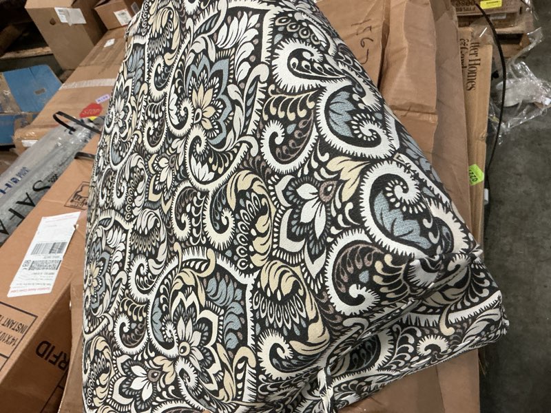 Condition photo showing Good Condition for arden selections black aurora damask high back patio chair cushion