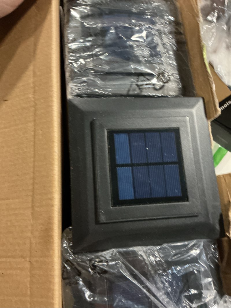 Condition photo showing Good Condition for dynaming 4x4 solar post cap lights outdoor with 2 color modes, fence post solar lights black shell fit for vinyl/wooden posts, high brightness smd led lighting decor for garden deck patio, 12 pack black warm white/white, for 4x4 posts 12 pack, for 4x4 posts
