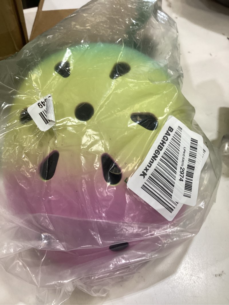 Condition photo showing Good Condition for color gradient adjustable kids bike helmet toddler skateboard helmets boys girls child ventilation helmet for multi-sports skating cycling scooter balance pink-yellow-green small: 20.1"-21.2" (51-54 cm)