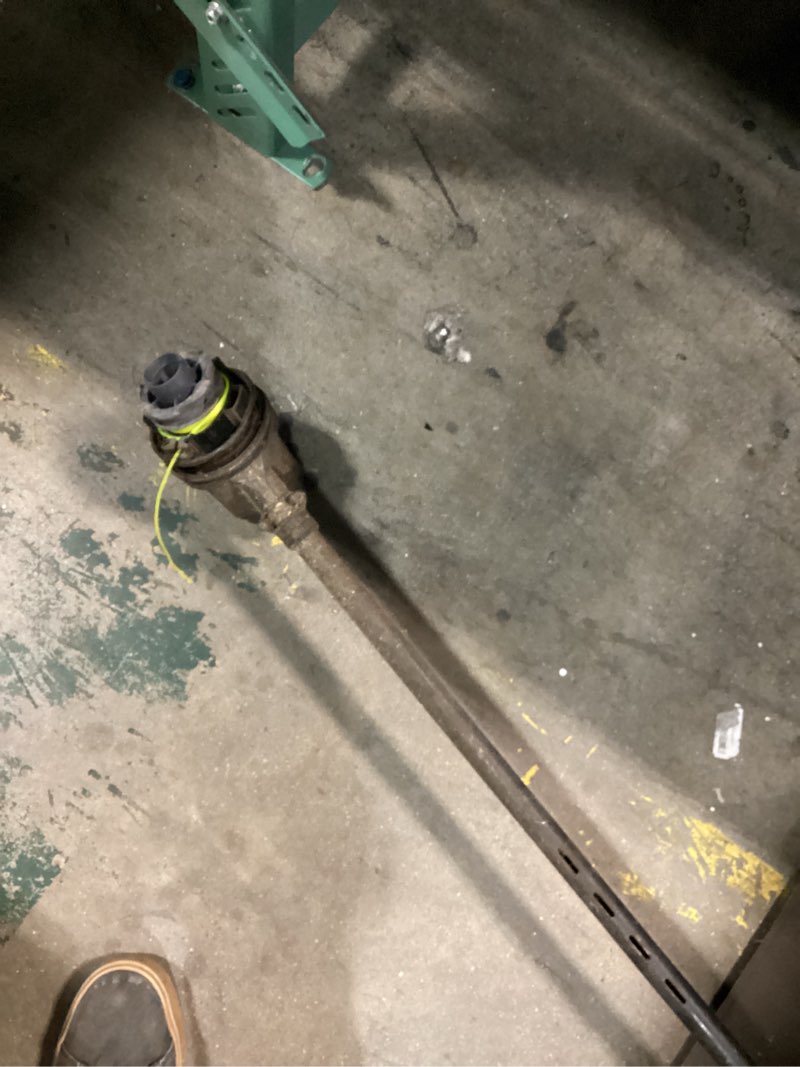 Condition photo showing As Is for kobalt gen4 40-volt 15-in straight shaft attachment capable battery string trimmer