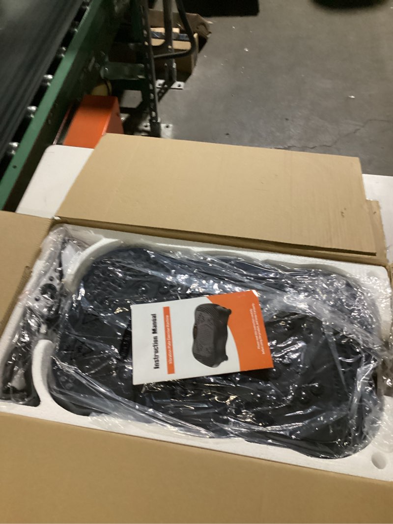 Condition photo showing Good Condition for Vibration Plate Exercise Machine, 130 Levels Full Body Workout Vibrating Plate for Lymphatic Drainage Weight Loss, 450 Lbs Capacity Shake Fitness Platform with Resistance Bands Bluetooth for Women Men