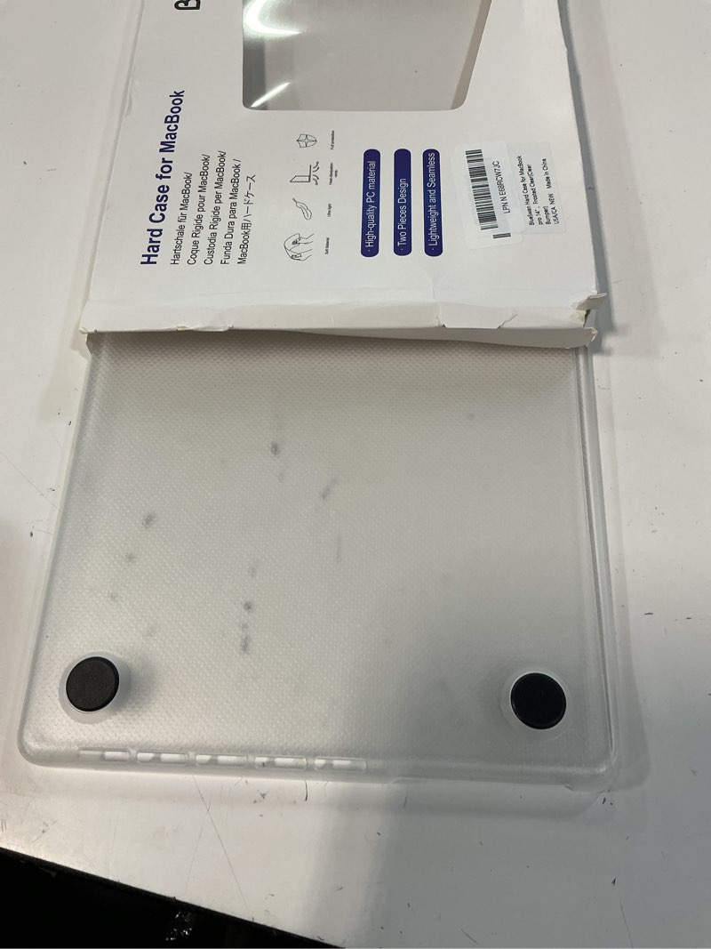 Condition photo showing Good Condition for blueswan anti-cracking hard shell case compatible with macbook pro 14-inch m5 2026 2025-2021 release m4 m3 m2 m1 pro/max chip, anti-fingerprint soft tpu bumper, frosted white