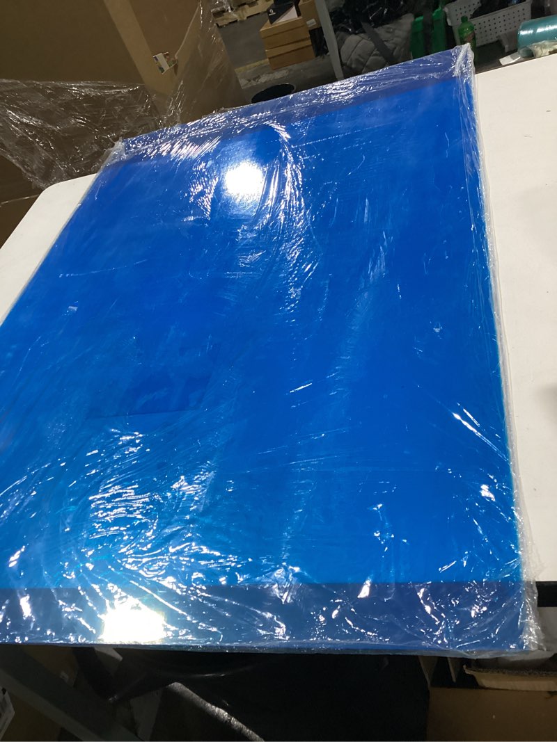Condition photo showing As Is for Icona Bay PET Plexiglass, Thin & Flexible Plastic Sheets (24x36 x 0.03 inch, Clear, 2 Pack), PET Sheeting is Pliable Unlike Acrylic, Easy to Cut for DIY Art Projects & Protective Barriers