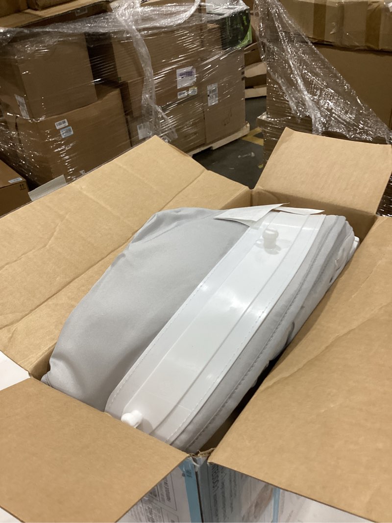 Condition photo showing As Is for Fisher-Price Portable Baby Chair Sit-Me-Up Floor Seat with Developmental Toys & Machine Washable Seat Pad, Rainbow Showers