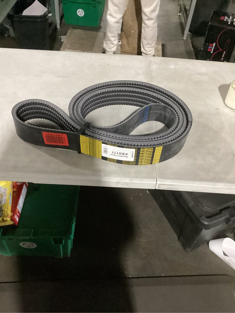 Condition photo showing As Is for similar to goodyear belts - banded v-belt classic cogged