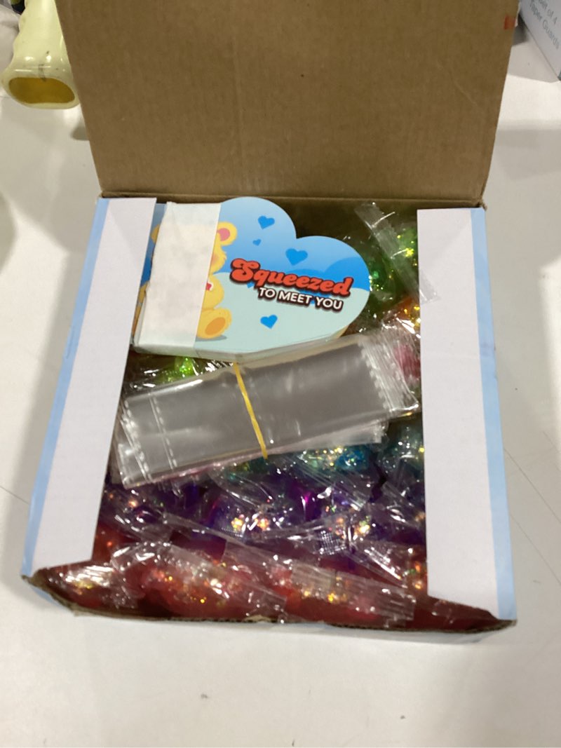 Condition photo showing New/Like New for Valentines Day Cards for Kids School, 24 Pack Valentines Cards with Bear Squeeze Toys, Valentine's Day Gifts for Kids Classroom Exchange, Valentine Party Favor Classroom Prizes for Boys Girls