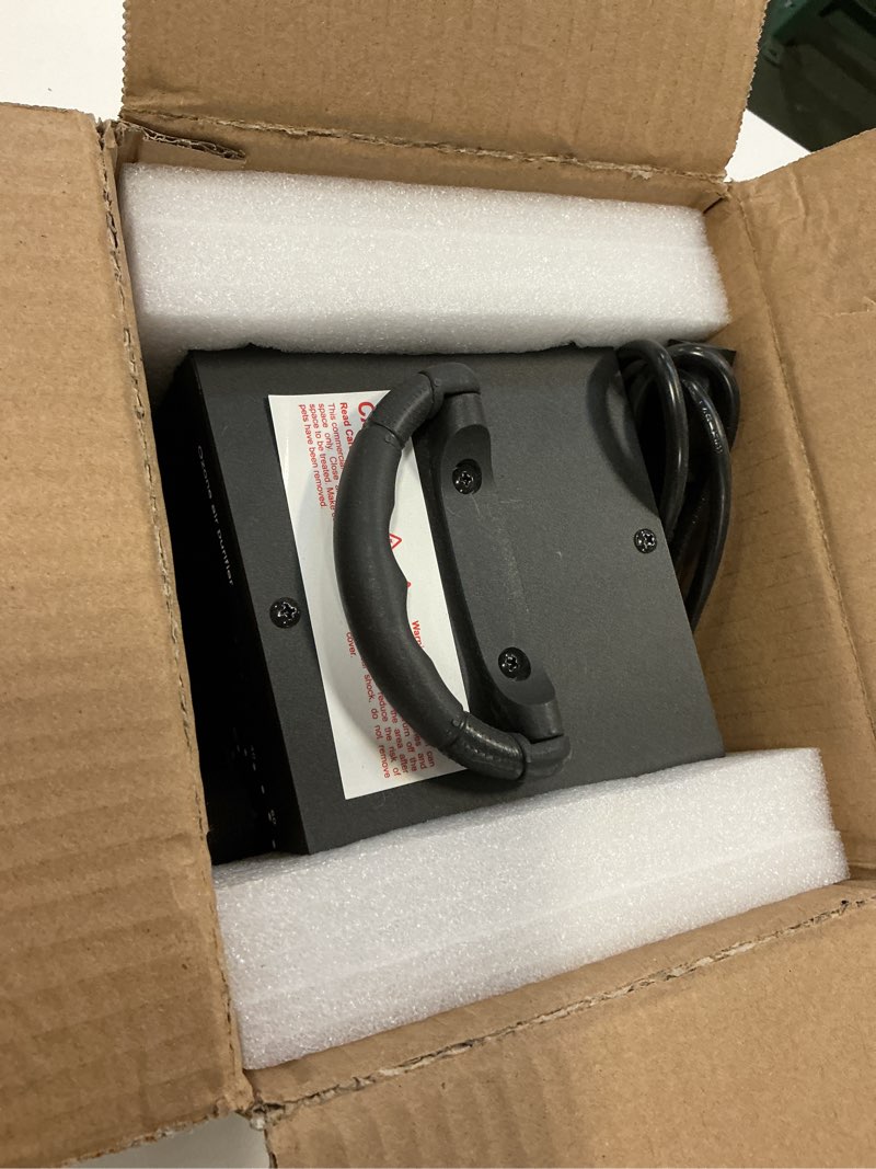 Condition photo showing As Is for Ozone Generator 48,000mg, Commercial Ozone Machine Odor Removal, High Capacity O3 Ionizer Air Purifier Deodorizer, Portable Mini for Car, Home, Smoke, Pets, Industrial, for 4000 Square Feet -Black