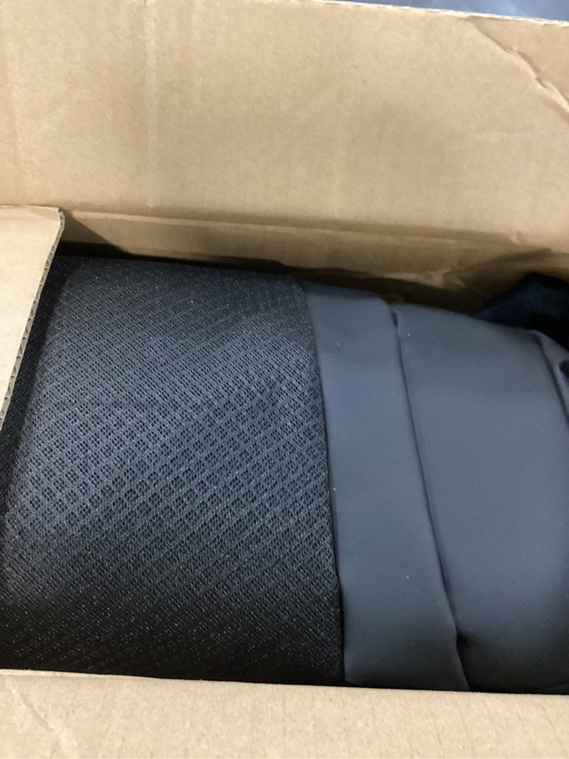 Condition photo showing Good Condition for rubbermaid leather mesh car seat covers, breathable air mesh front seat cover, universal fit slip-on design, airbag compatible, automotive seat protector for most cars, suvs, trucks, vans-black