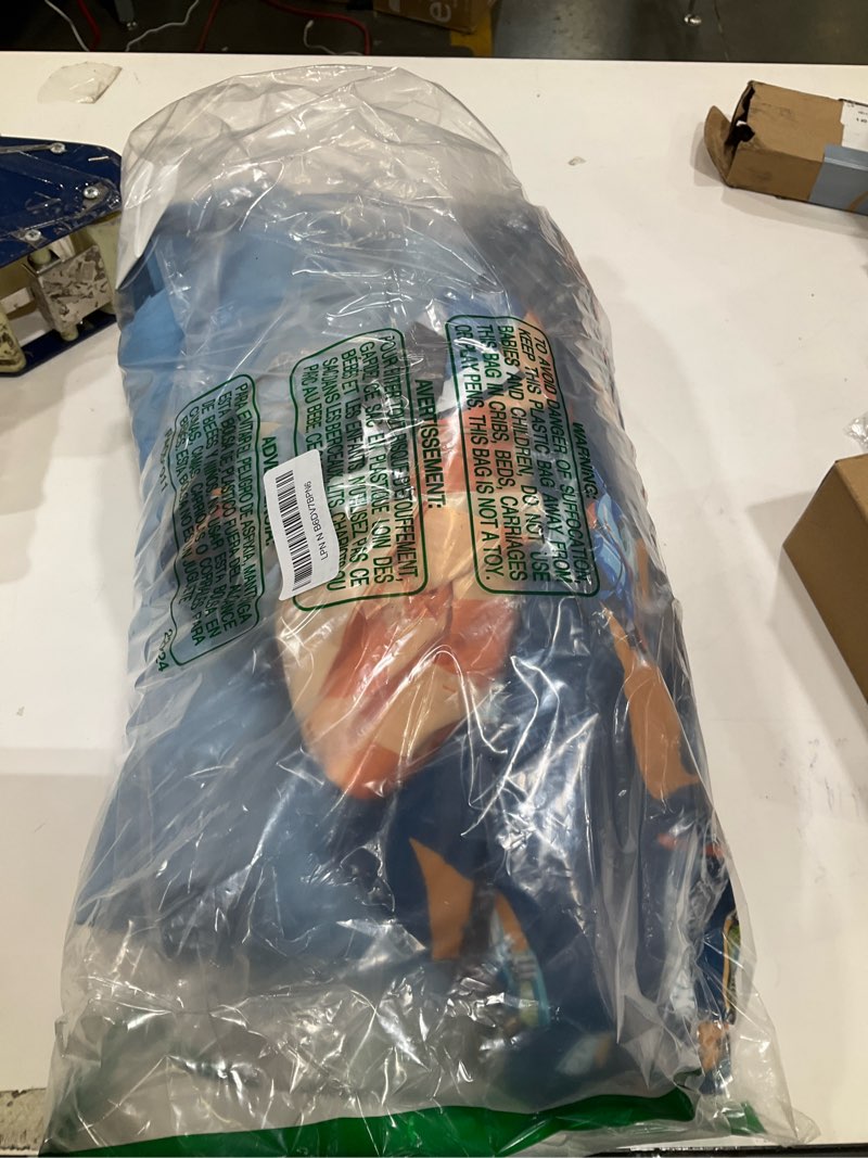 Condition photo showing As Is for ANGIYUIN Light Blue Ruffle Girls Comforter Set Twin Size 5 Pieces Ruffled Farmhouse Bed in A Bag Solid Boho Bedding Comforter Sets Soft Fluffy Bed Sets for Kids Girl(Light Blue Twin) Light Blue Twin(5Pcs)