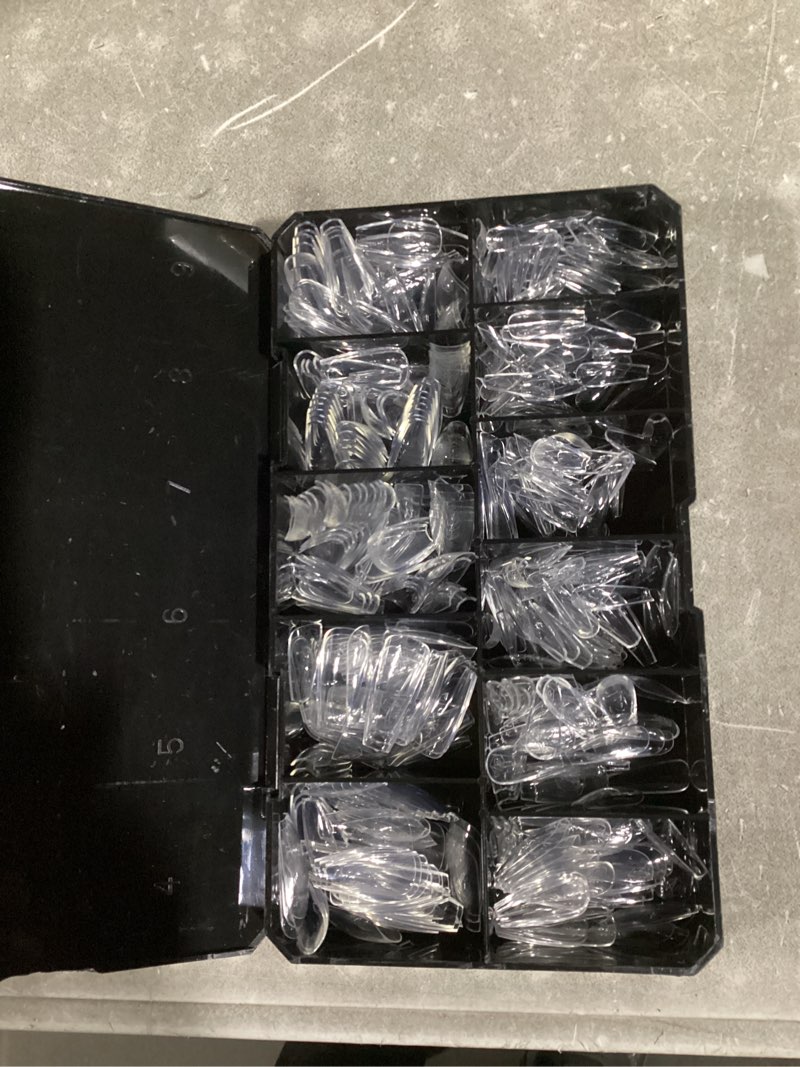 Condition photo showing Good Condition for apres gel-x® natural coffin medium tip box | 500pc gel-x tips, 11 sizes 00-9, premium quality