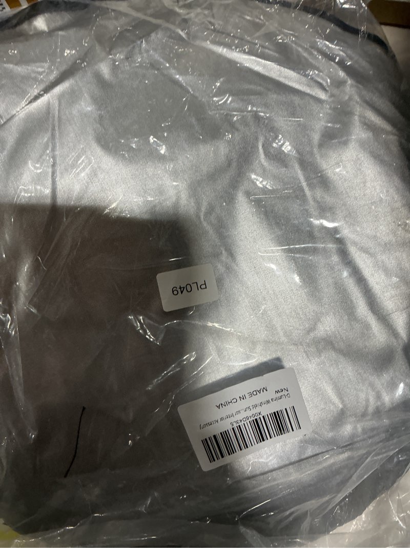 Condition photo showing Good Condition for D-Lumina Winshield Sun Shade for Subaru Crosstrek 2018 2019 2020 2021 2022 2023 2024, Foldable Front Sun Shield Protector Blocks UV Rays, Window Sunshade Sun Visor Interior Accessory, Silver & Black 2018-2024 Subaru Crosstrek