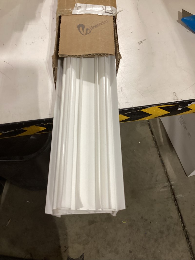 Condition photo showing As Is for 2 Sets Door Sweep Plastic PVC 1 3/4" x 36" Slide on Bottom Exterior Door Seal Strip for Weather Stripping Draft Stopper (White) 2 White