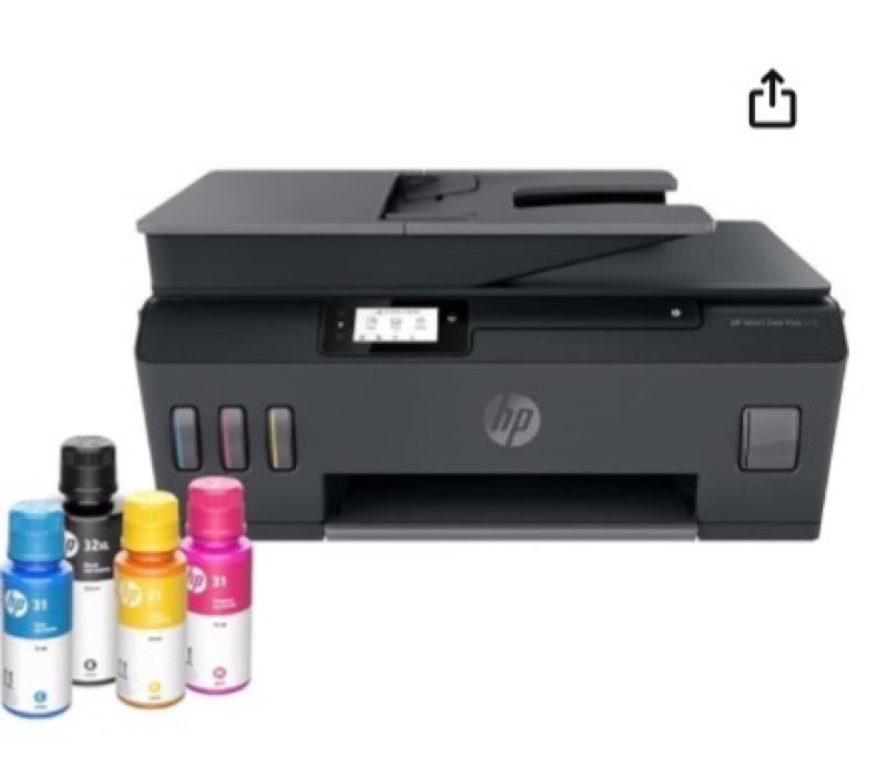 HP Smart Tank Plus 570 Wireless All-in-One Ink Tank Printer with up to 2 Years of Ink Included (5HX1