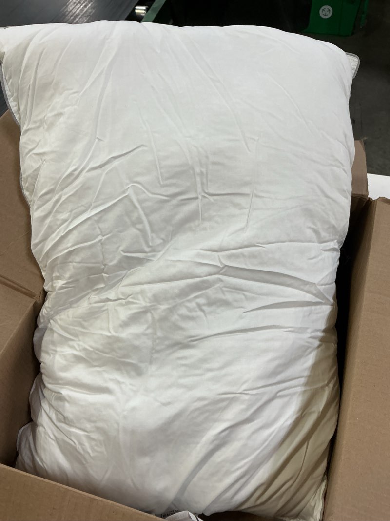 Condition photo showing Good Condition for fluffco zen fluff pillows - down alternative - standard/queen bed pillow for sleeping made in usa - luxury hotel-quality pillow - gift for home - 100% cotton, 300 thread count (soft queen size 1 pack) down alternative soft queen