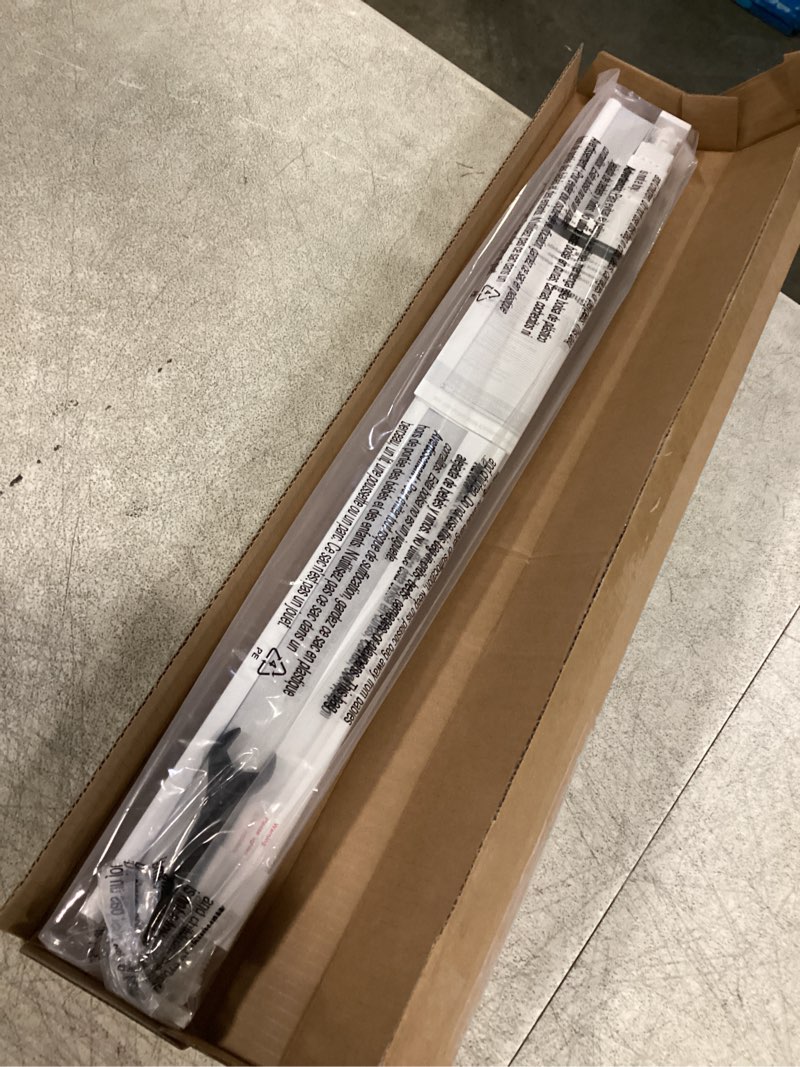 Condition photo showing New/Like New for lazblinds cordless cellular shades, no tools no drill blackout honeycomb shades pleated blinds for windows, 27.5'' w x 48'' h, silver white blackout-silver white 27 1/2'' w × 48'' h