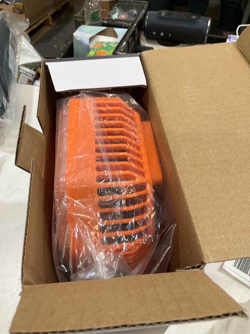 Condition photo showing Good Condition for battery powered fan - 9-inch rechargeable fan portable, 24000mah(60hrs) camping fans for tent, auto oscillation cordless, tent fans for camping with remote/light, 4 speeds, 4 timing, outdoor 24000mah-orange