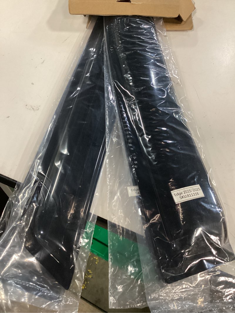 Condition photo showing Good Condition for KPY Window Visor Compatible with Ford Edge 2015-2025, 4PC Rain Guard Side Window Vent Deflectors Tape-On Style, 2015 2016 2017 2018 2019 2020 2021 2022 2023 2024 2025 15-25 Edge