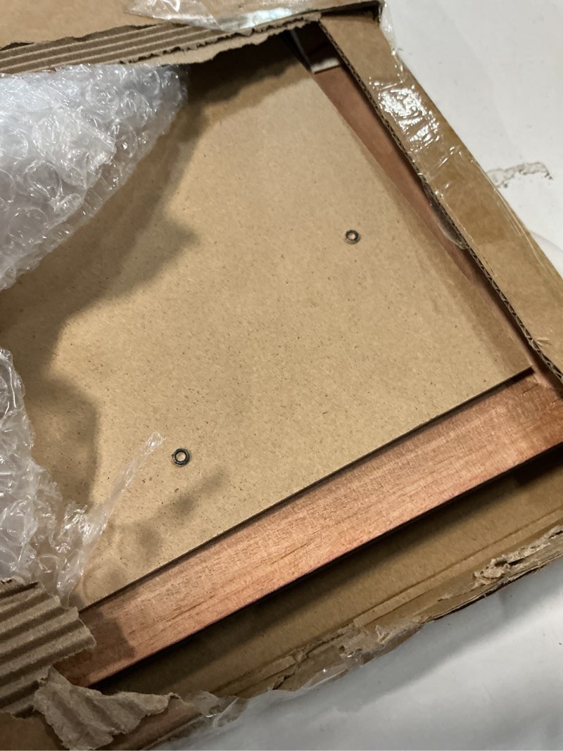 Condition photo showing Good Condition for ELSKER&HOME Picture Frame-Made for 2 x 8.5x11 Inch Documents or 14x20 Inch Photos with Black Mat & Golden Rim (Double Mat, Wall Mount, Wood & Plastic) Mahogany+Black(Golden Rim) Mat 2x(8.5x11) with mat